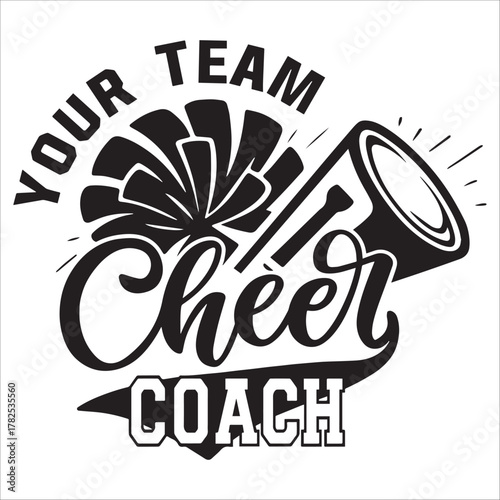 Your Team Cheer Coach Graphic Icon Design