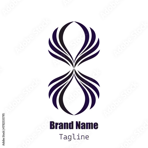 Elegant Wings Infinity Logo Design