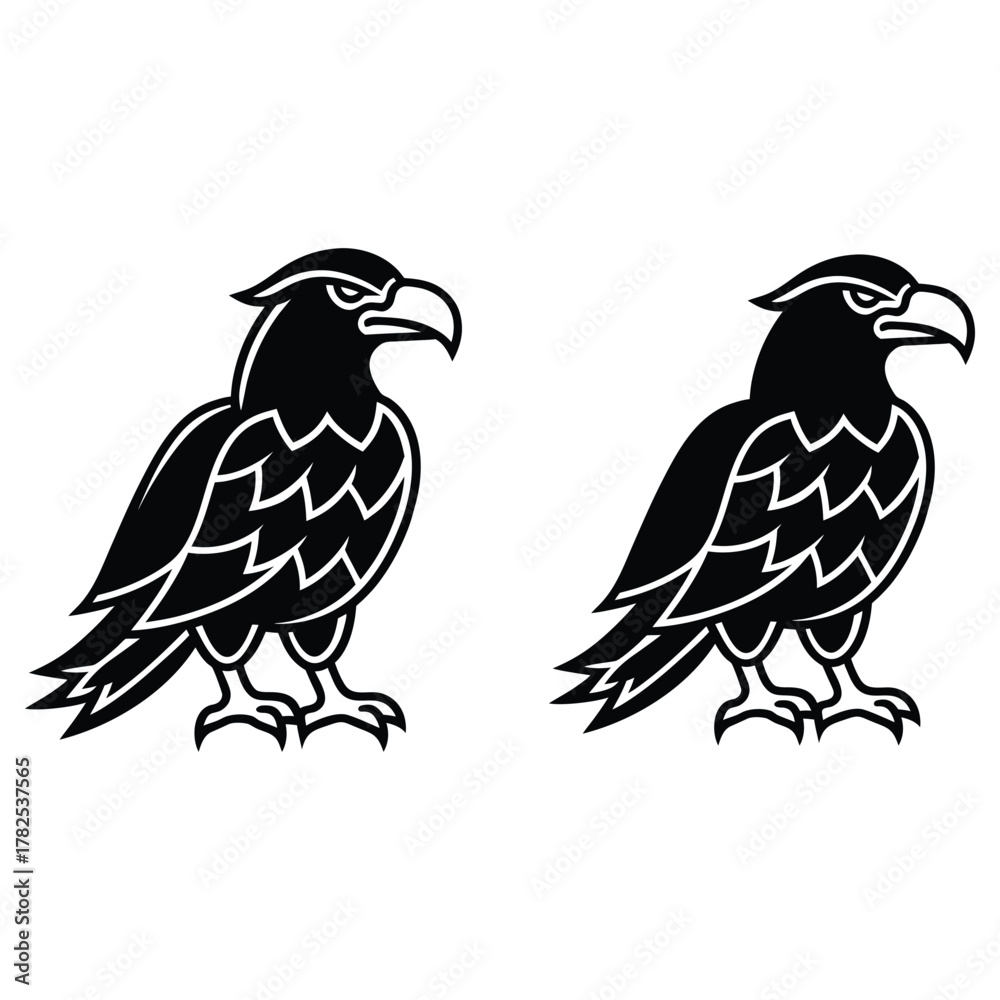 Obraz premium Majestic Eagle Bird Illustration