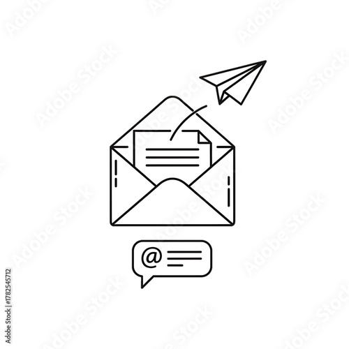 Envelope with message icon symbolizing email communication.