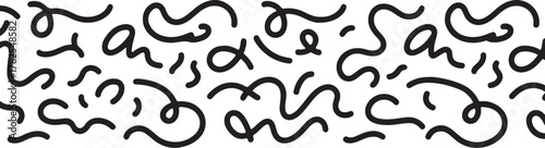 Discover a stylish seamless pattern with playful abstract squiggly lines perfect for modern creative backgrounds and contemporary designs