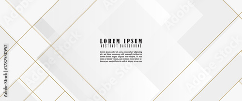 gray and white. slash gold element. abstarct memphis. simple design, website, poster, cover, flayer