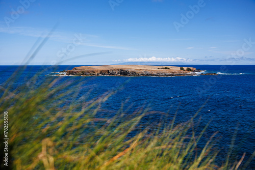 São Jorge island landscapes, Azores archipelago, travel and explore Portugal.