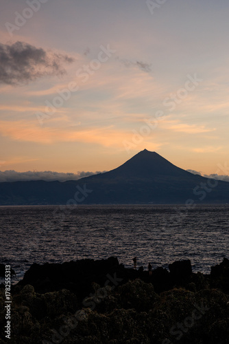 São Jorge island landscapes, Azores archipelago, travel and explore Portugal.