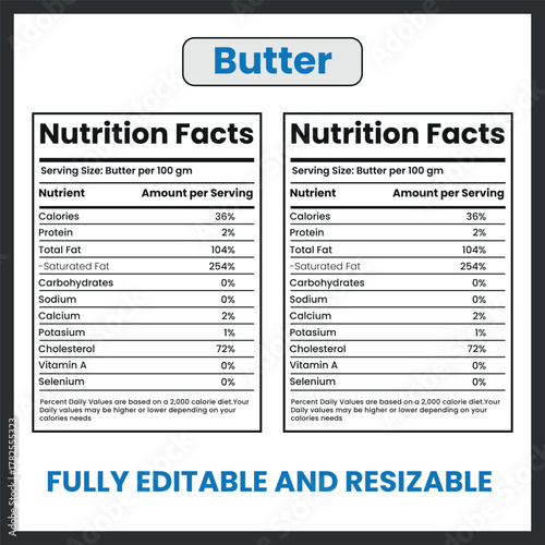 Butter Vector Illustration Dairy Food Isolated Icon