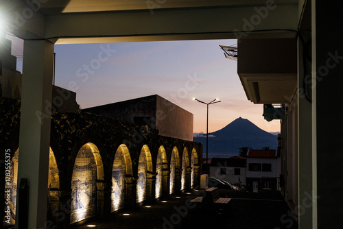 São Jorge island landscapes, Azores archipelago, travel and explore Portugal.