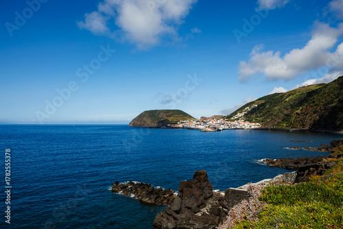São Jorge island landscapes, Azores archipelago, travel and explore Portugal.