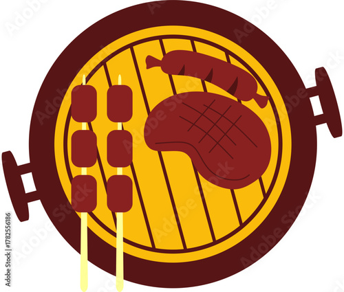 BBQ Party Illustration