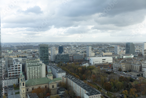 Panorama miasta z lotu ptaka