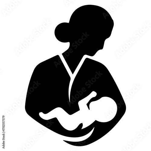 Mother and baby icon