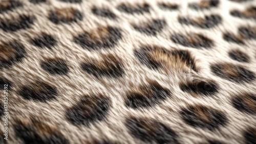 Faux cheetah skin with dark brown circular spots.