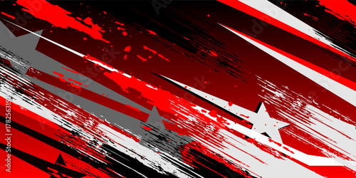 vector racing background design with unique line patterns and bright colors with star and circle effects