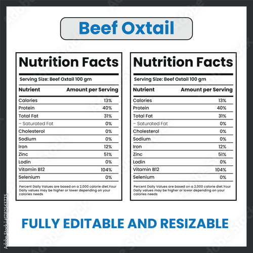 Beef Oxtail Bone-In Meat Clipart