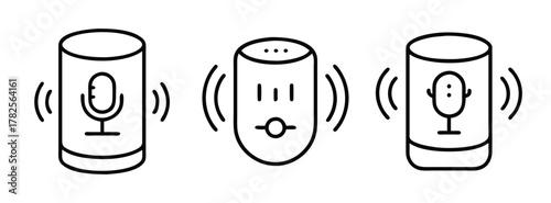 Smart home devices voice assistant speaker system wireless audio technology iot gadgets connection