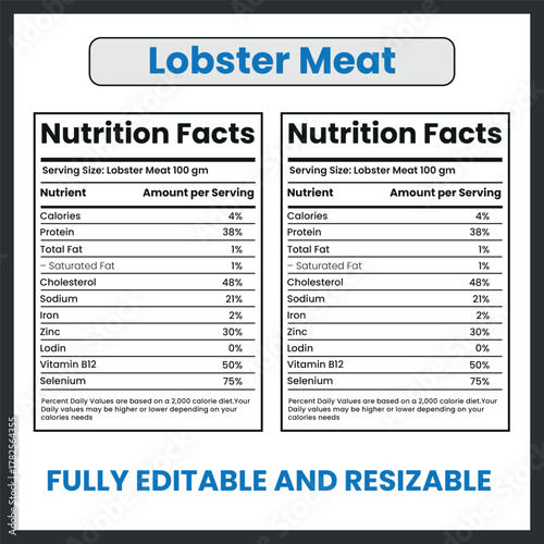 Lobster Meat Crustacean Vector