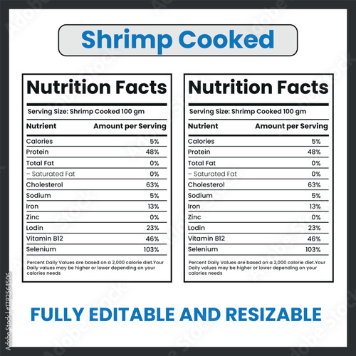 Shrimp Seafood Shellfish Vector