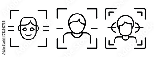 Face recognition technology facial authentication biometric security system identification process