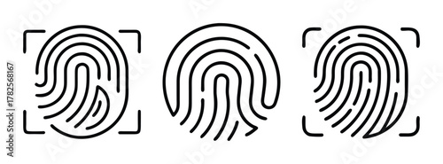 Fingerprint identification security biometric scan thumbprint identity access control system technology