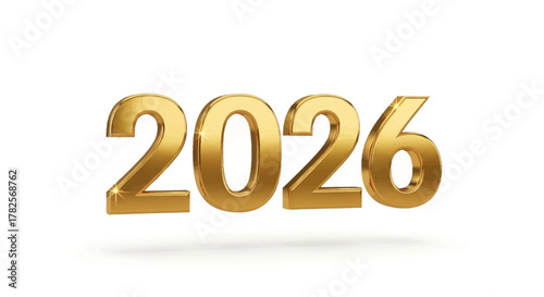 Golden 3d number 2026