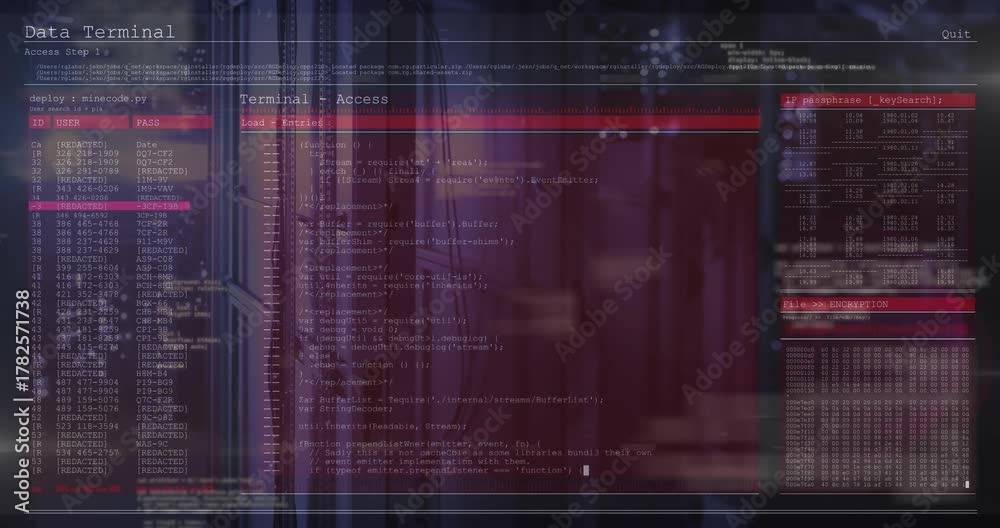 Faint terminal overlay appearing over city window, filling code ...