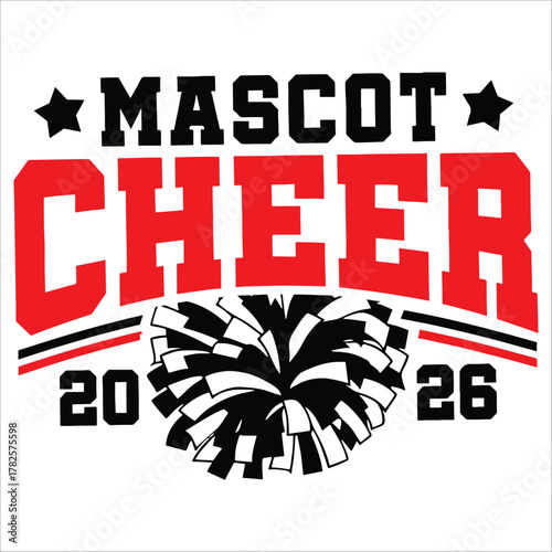 Mascot Cheerleading Team Icon Design 2026