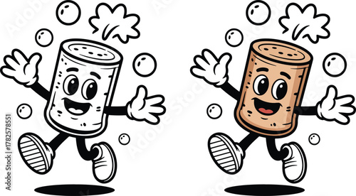 Cork Cartoon Characters