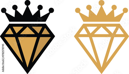 Diamond Crown Logo Symbol