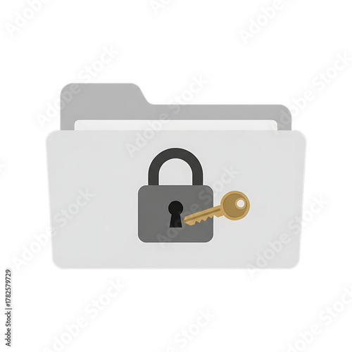 Secure folder icon symbolizing file protection and privacy.