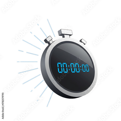 Stopwatch icon symbolizing precise time measurement.