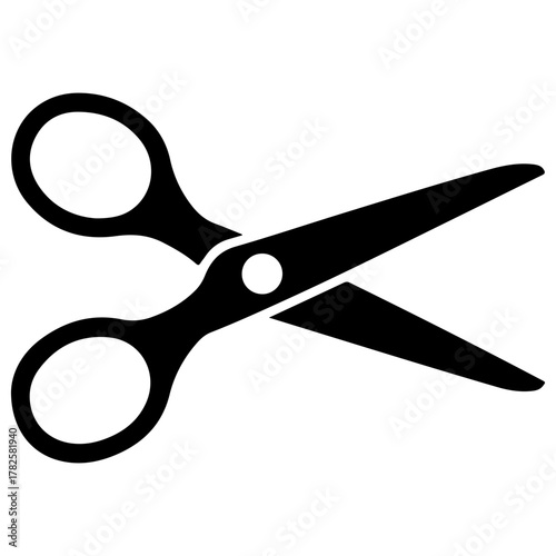 Black scissors, a simple and useful tool