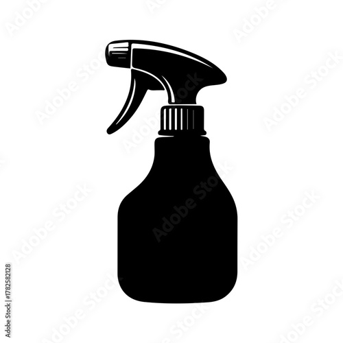 Black spray bottle, cleaning and disinfection tool