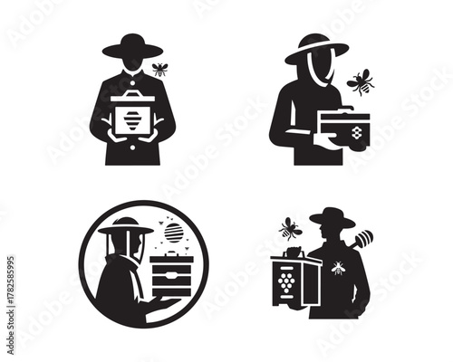 beekeeper, hive box, beekeeping, honey bee, apiary, beekeeper suit, honey production, bee farm, beehive, apiculture, bee worker, honey collector, bee care