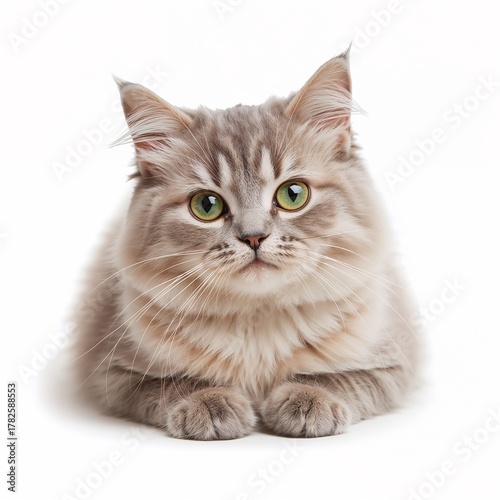 british cat isolated on white