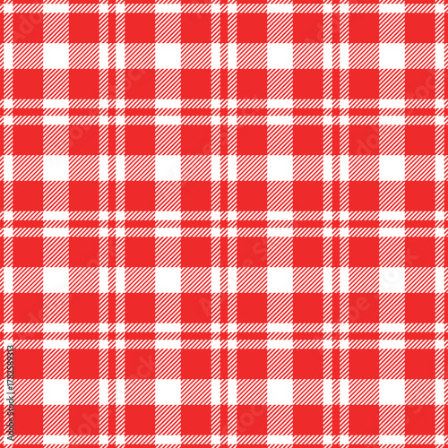 Seamless red,white color check heart pattern.Repeating patern plaid. Checkered design for prints.Repeated tartan fabric.Vector scottish fabriс. Ekose texture.Madras flannel.Checker line.Stripe gingham