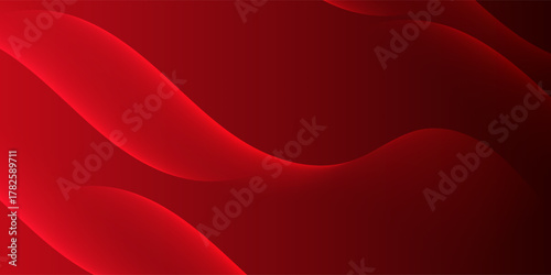 Red abstract background with dynamic shapes composition simple. futuristic technology concept