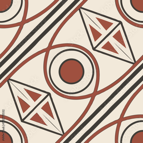abstract seamless pattern with circles