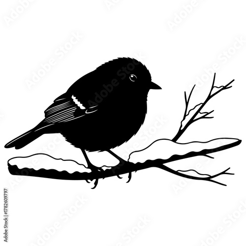 Dynamic hockey player silhouette skating outdoors practicing on frozen lake with determination and focus