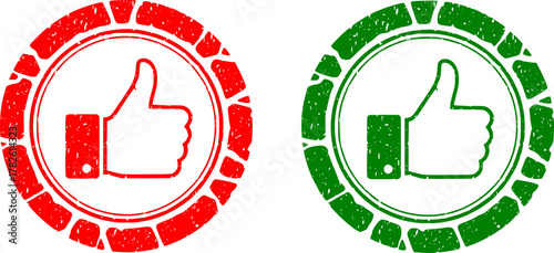 Recommended stamp. Red grunge icon stamp illustration vector