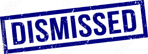 Dismissed stamp. Red grunge icon stamp illustration vector