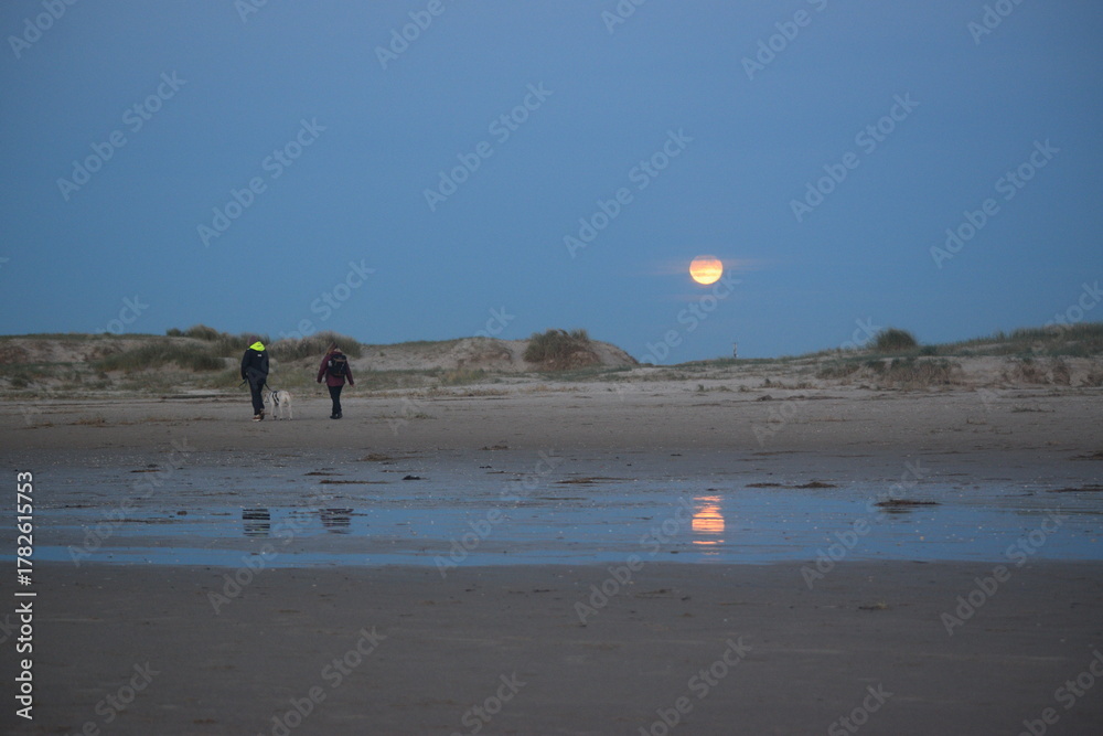 Obraz premium Abendstimmung an der Küste