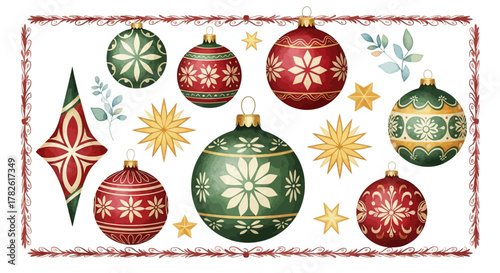 Elegant Christmas Ornaments Collection
