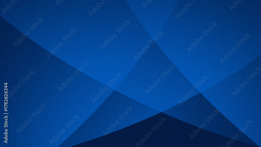 Obraz premium Abstract digital background in deep blue with intersecting, smooth circular shapes and a fine noise texture. Perfect for technology, corporate, or modern branding.