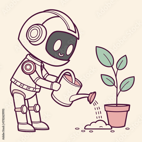 Baby Robot Gardener 1