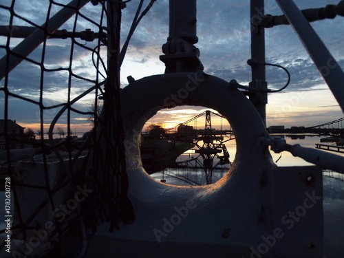 Sonnenuntergang über dem Großen Hafen