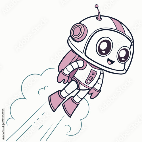 Little Robot Pilot with Jetpack 1