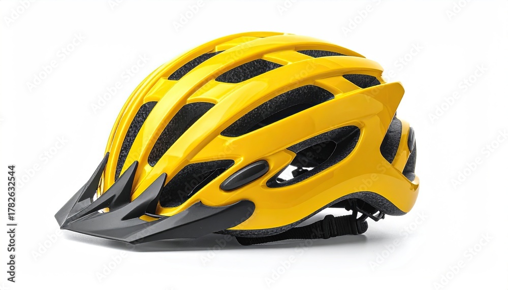 Fototapeta premium Bicycle helmet isolated on white