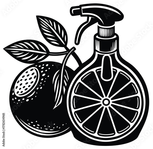 Citrus Clean Essential Oil Sanitizer with Lemon, Natural Disinfectant for Home, Eco-Friendly Cleaning Solution, Aromatic Hygiene