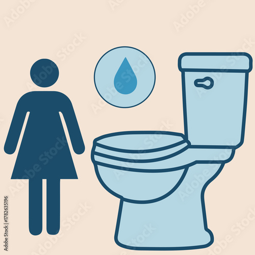 toilet vector  icon vector graphic illustration  with background flat hand made icon fill icon .