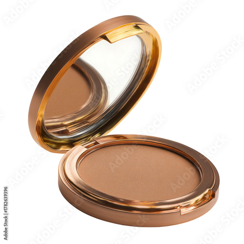 Beautiful Bronzing Powder in Compact With Mirror for Perfect Makeup Application