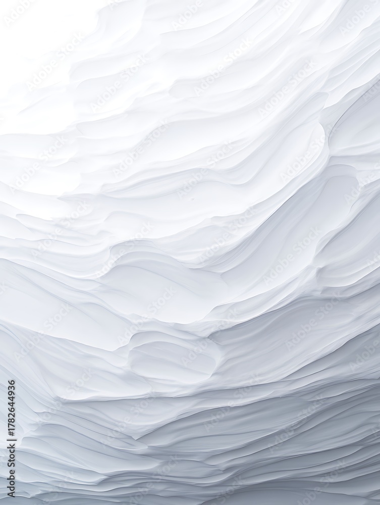 Obraz premium Abstract White and Gray Layered Organic Forms background texture